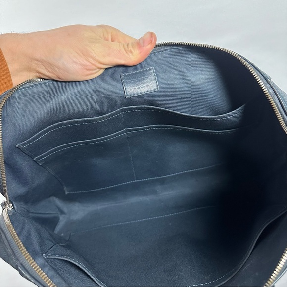 Louis Vuitton Leather Damier Infini Porte-Documents Jour Briefcase Cosmos - Picture 11 of 14